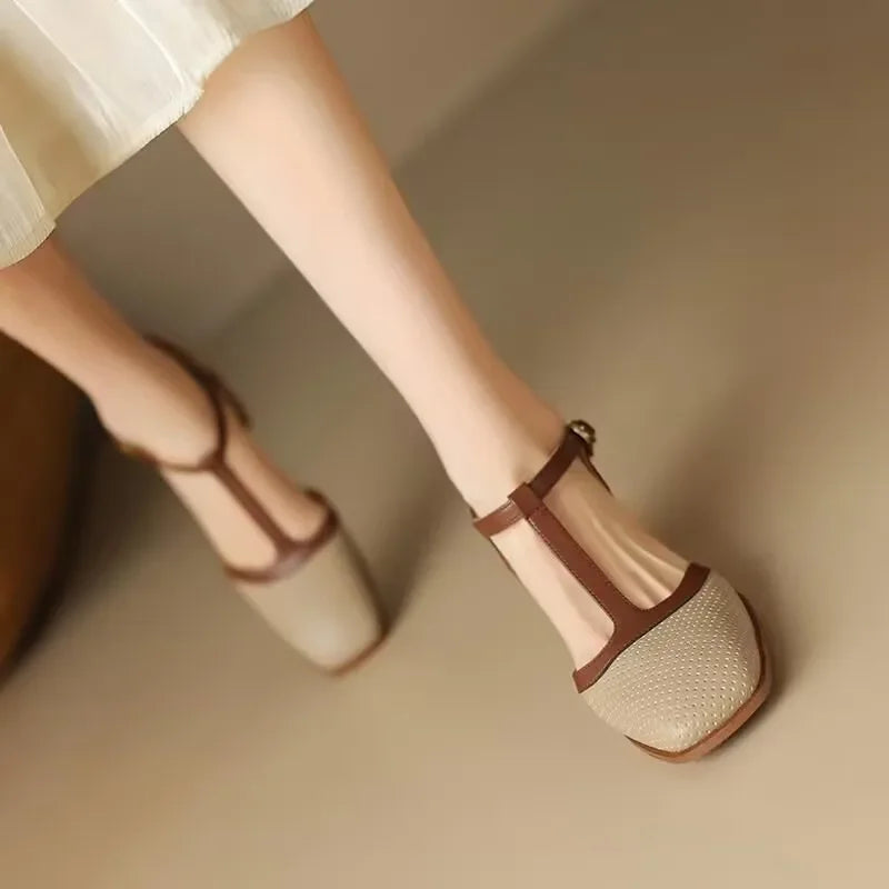 Piper pumps med blockklack