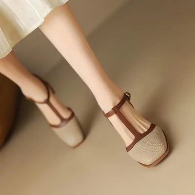 Piper pumps med blockklack