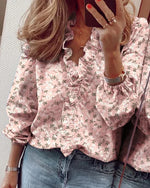 Katharina blus med volanger