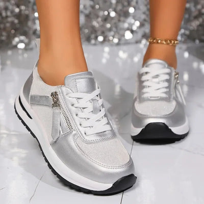 Sienna sneakers med dragkedja