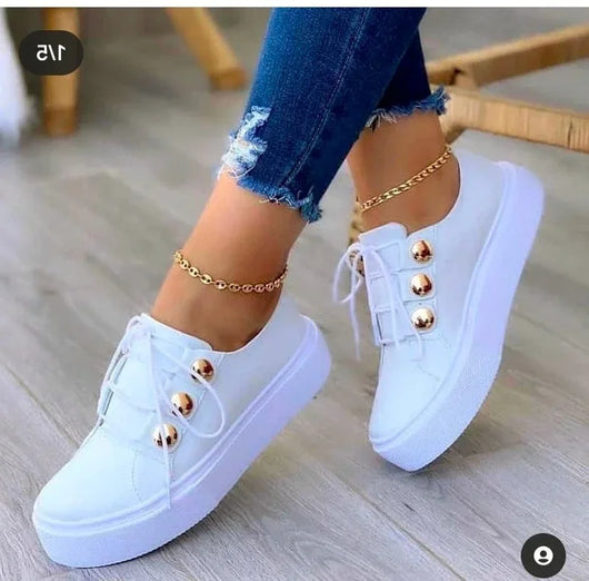 Serena sneakers med platåsula