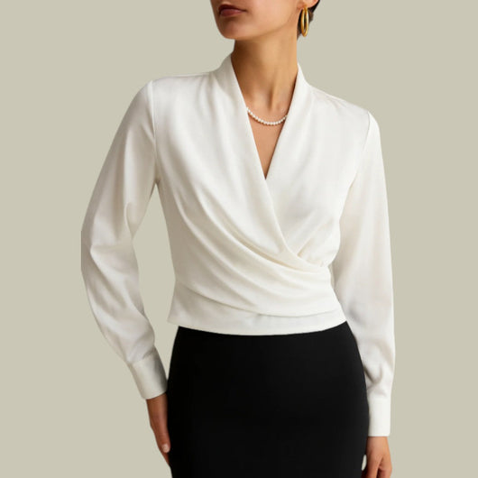 Verena blus i satin