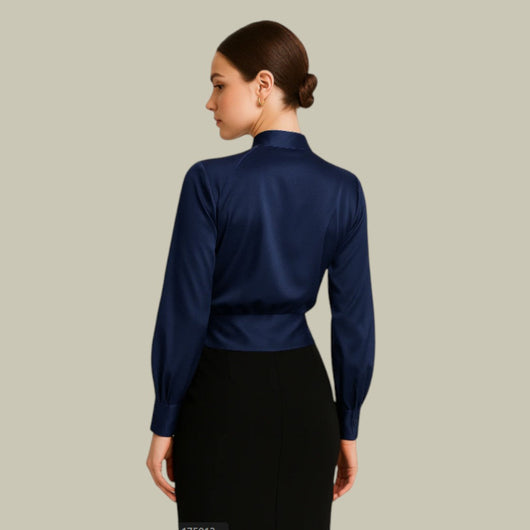 Verena blus i satin