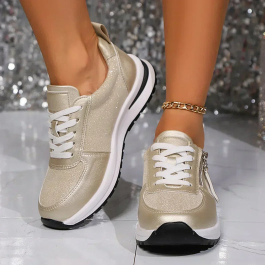 Sienna sneakers med dragkedja