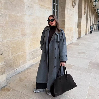 Sabine trenchcoat i ull