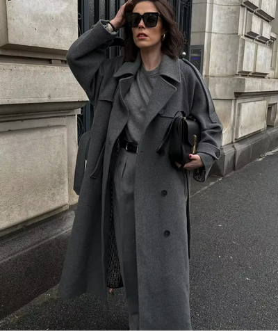 Sabine trenchcoat i ull