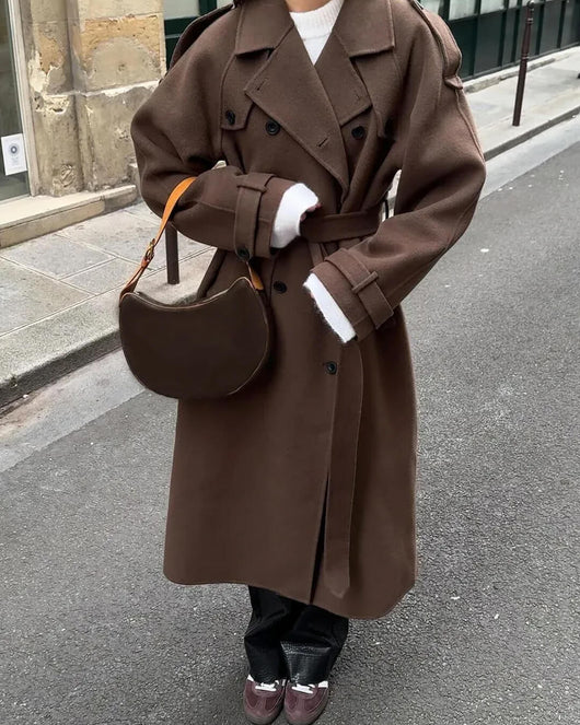 Sabine trenchcoat i ull