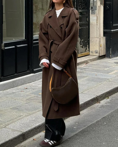 Sabine trenchcoat i ull
