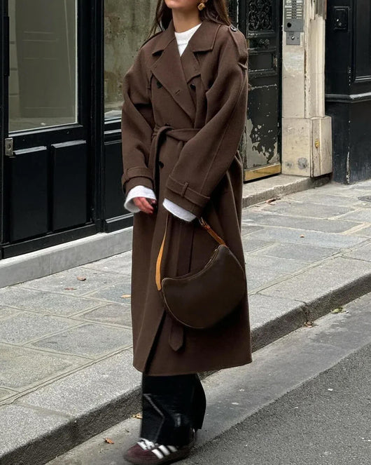 Sabine trenchcoat i ull