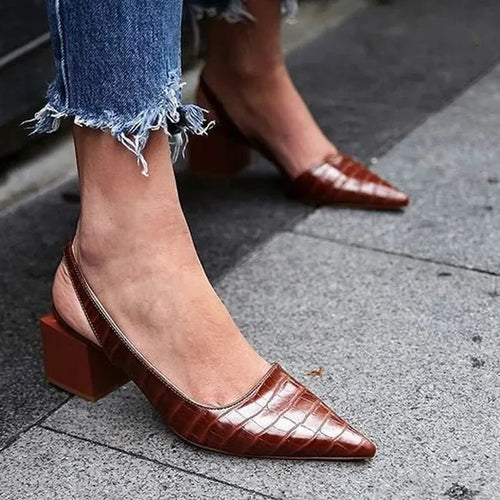 Tamara pumps med blockklack