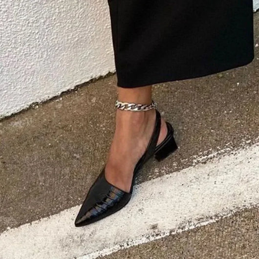 Tamara pumps med blockklack