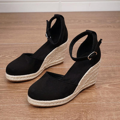 Anna sandaler med kilklack