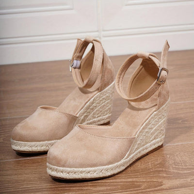 Anna sandaler med kilklack
