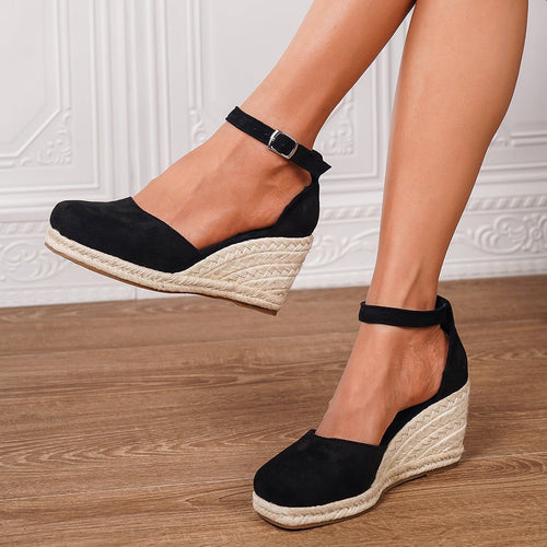 Anna sandaler med kilklack