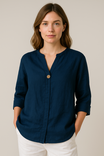 Stefanie blus med v-ringning