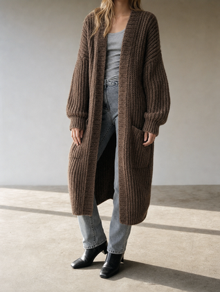 Aldvina lång kofta – oversized