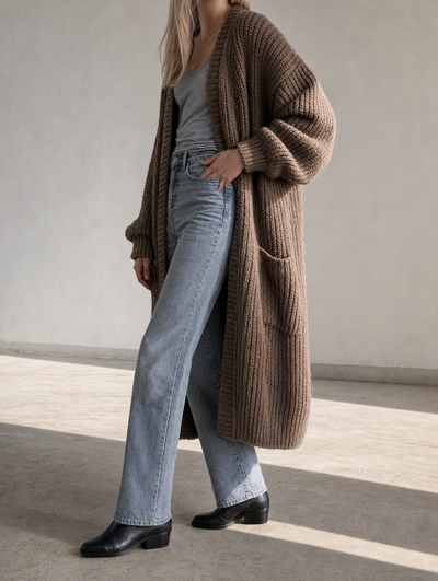 Aldvina lång kofta – oversized