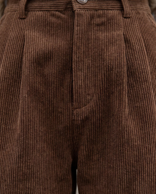 Tilda vida manchesterbyxor – hög midja – brun