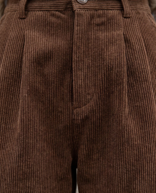 Tilda vida manchesterbyxor – hög midja – brun