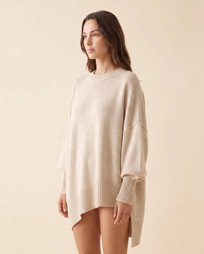 Daphne oversized tröja – asymmetrisk nederkant