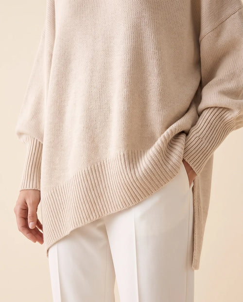 Daphne oversized tröja – asymmetrisk nederkant