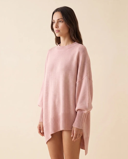 Daphne oversized tröja – asymmetrisk nederkant