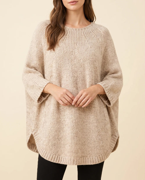 Eloise oversized tröja i ponchoform