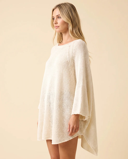 Eloise oversized tröja i ponchoform
