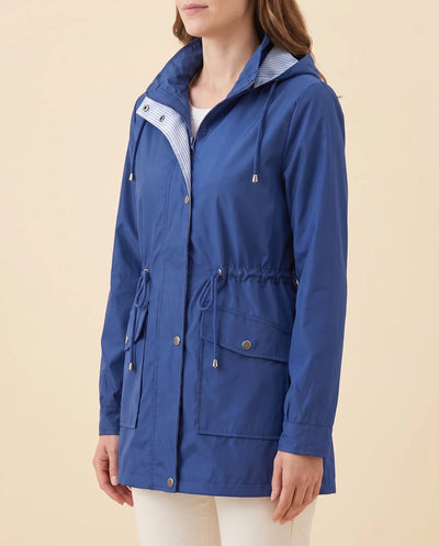 Mira lång trenchcoat – avtagbar huva