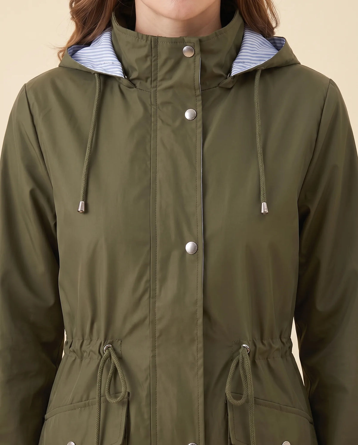 Mira lång trenchcoat – avtagbar huva