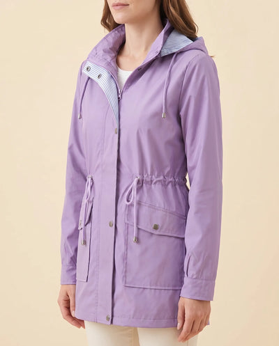 Mira lång trenchcoat – avtagbar huva