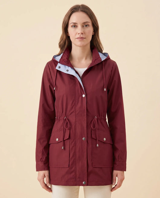 Mira lång trenchcoat – avtagbar huva