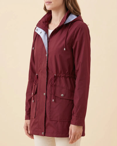 Mira lång trenchcoat – avtagbar huva