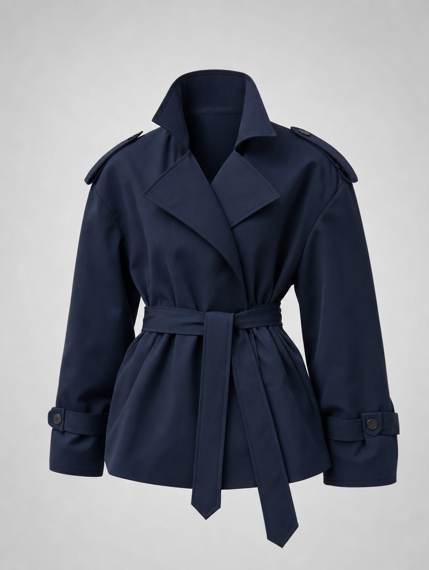 Ashcombe trenchcoat med långa ärmar