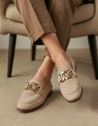 Duchess loafers i läder