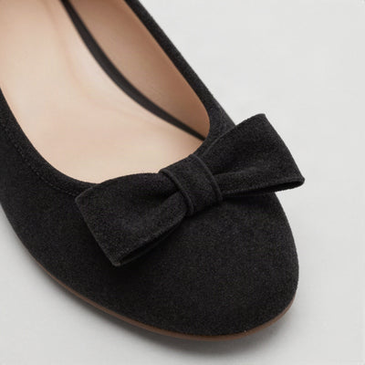 Elsa ballerina med rosett – Svart