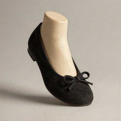 Elsa ballerina med rosett – Svart