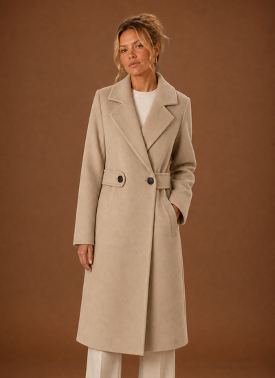 Trenchcoat i trekvartslängd