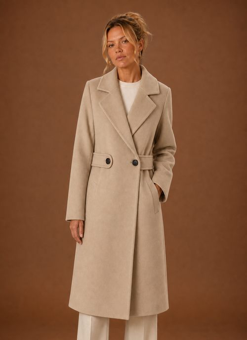 Trenchcoat i trekvartslängd