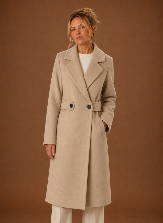 Trenchcoat i trekvartslängd