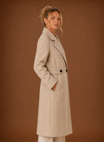Trenchcoat i trekvartslängd