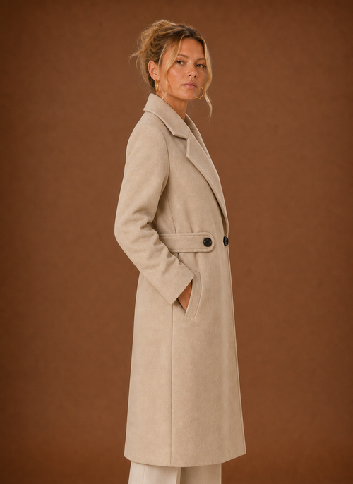 Trenchcoat i trekvartslängd