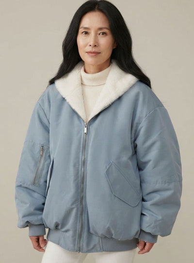 Greta bomberjacka i fleece
