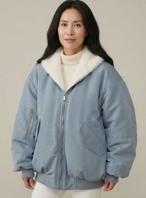 Greta bomberjacka i fleece