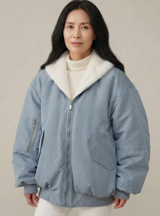 Greta bomberjacka i fleece