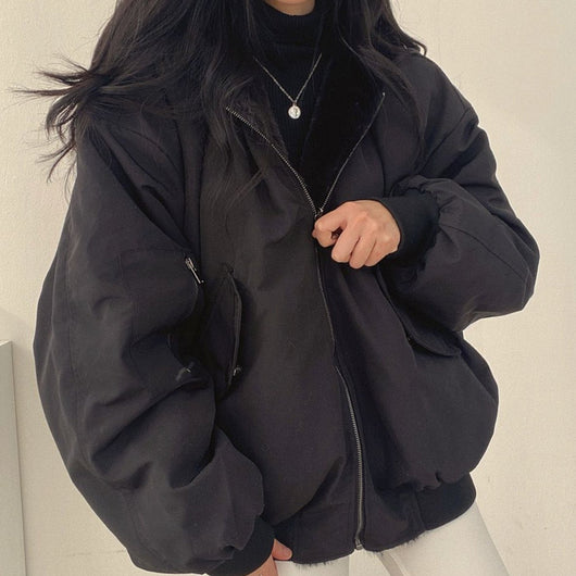 Greta bomberjacka i fleece