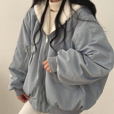 Greta bomberjacka i fleece
