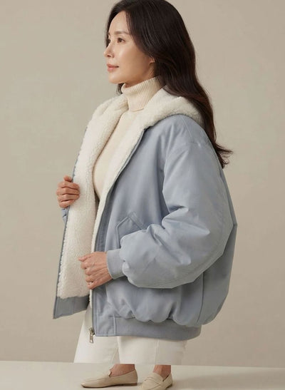 Greta bomberjacka i fleece
