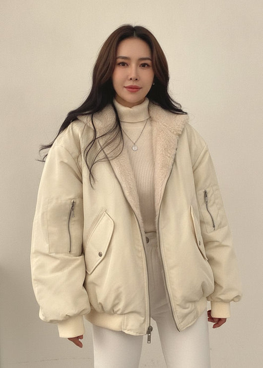 Greta bomberjacka i fleece