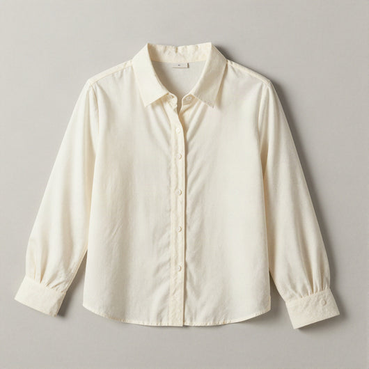 Alva blus med blomtryck – Vit med tryck